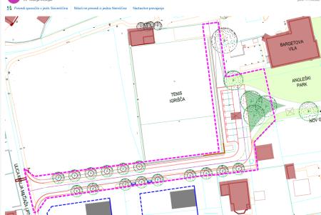 Območje oppn-cesta vrtec